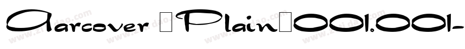 Aarcover (Plain)001.001字体转换